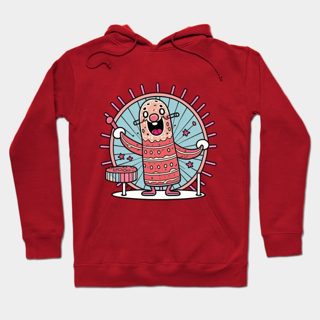 Dancing salami boy Hoodie by Virshan